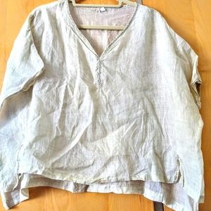 Corean brand Tops - Linen summer top Corean brand Tops - Linen summer top